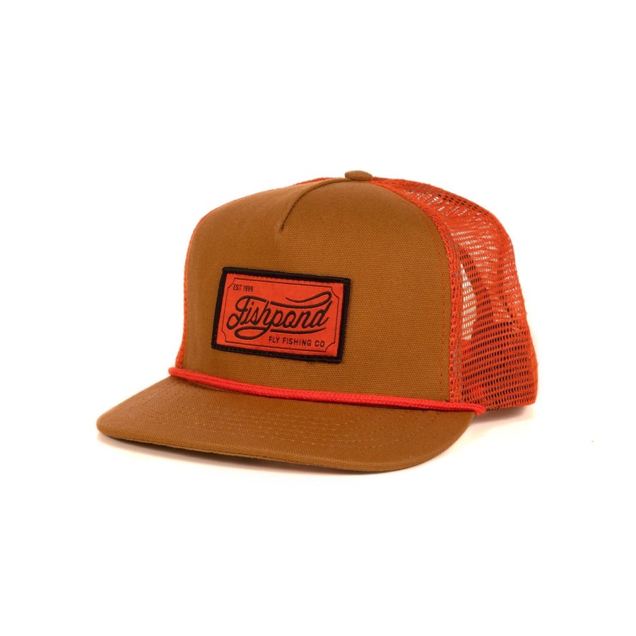 Lifestyle Fishpond | Heritage Trucker Hat Sandbar/Orange