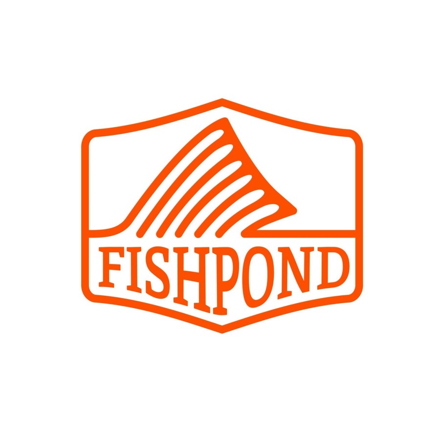 Lifestyle Fishpond | Thermal Die Cut Sticker - Dorsal Fin 8.5" Orange