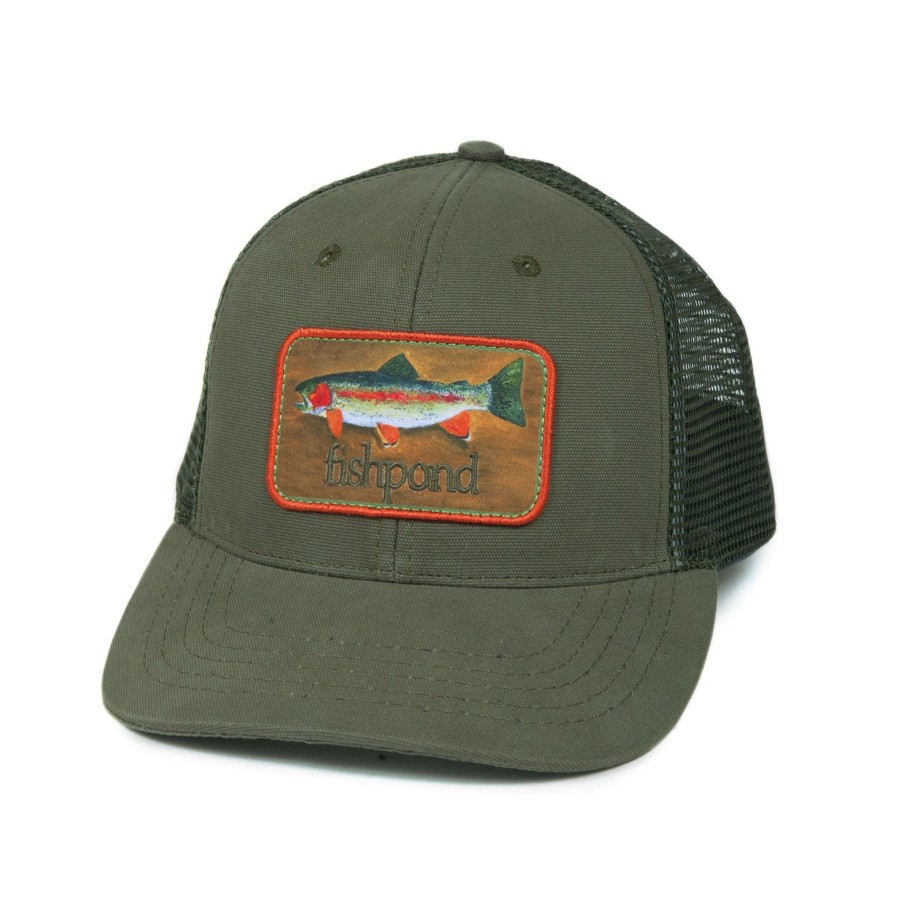 Lifestyle Fishpond | Rainbow Trout Hat Olive