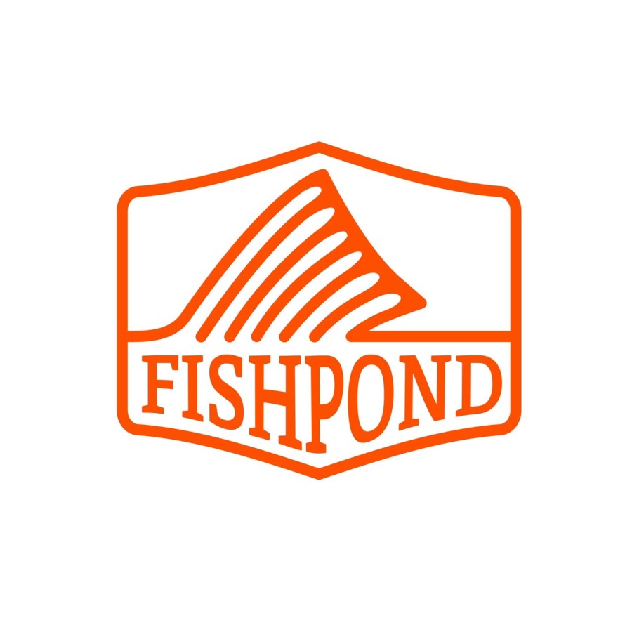 Lifestyle Fishpond | Thermal Die Cut Sticker - Dorsal Fin 6" - Orange